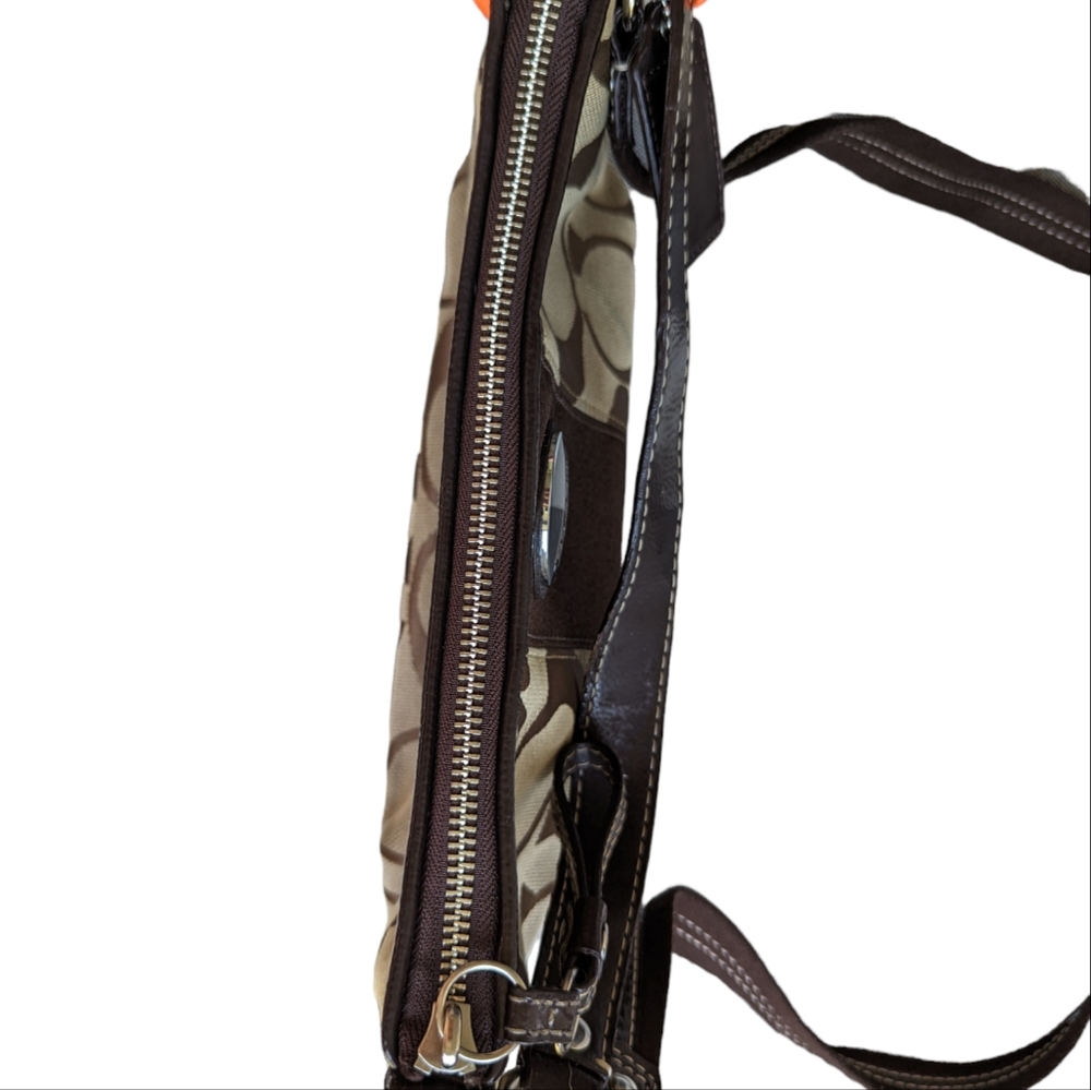 COACH CANVAS MONOGRAM SHOULDER/CROSSBODY BAG - Picture 7 of 10